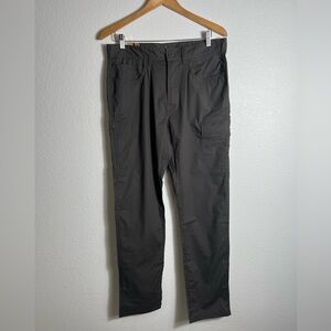 New Prana Double Peak Pants Charcoal Gray 32x32 Mens Standard Fit Tapered Leg‎